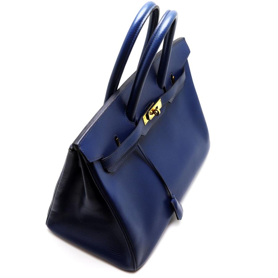 Birkin 中古品 エルメス バーキン35 アルデンヌ ブルー ゴールド金具  