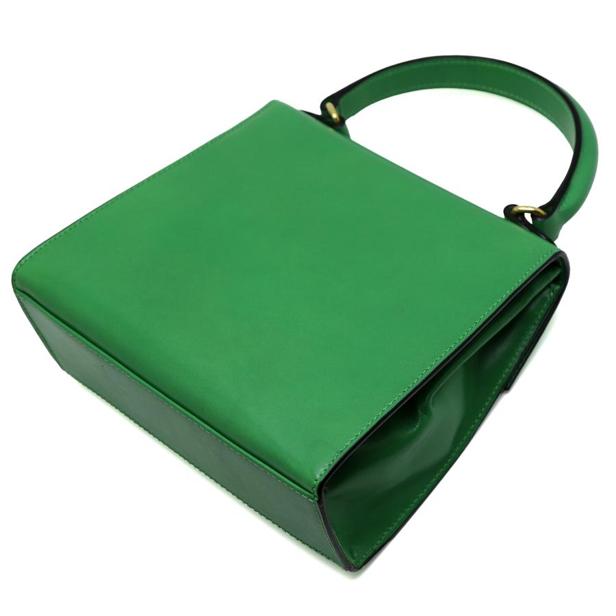 セリーヌ 2WAY ミニ ハンドバッグ レザー 薄緑 CELINE セリーヌ 2WAY ミニ ハンドバッグ レザー 薄緑