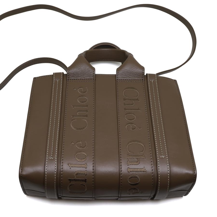 Chloe（クロエ） 中古品 Woody スモール トートバッグ ソフトレザー