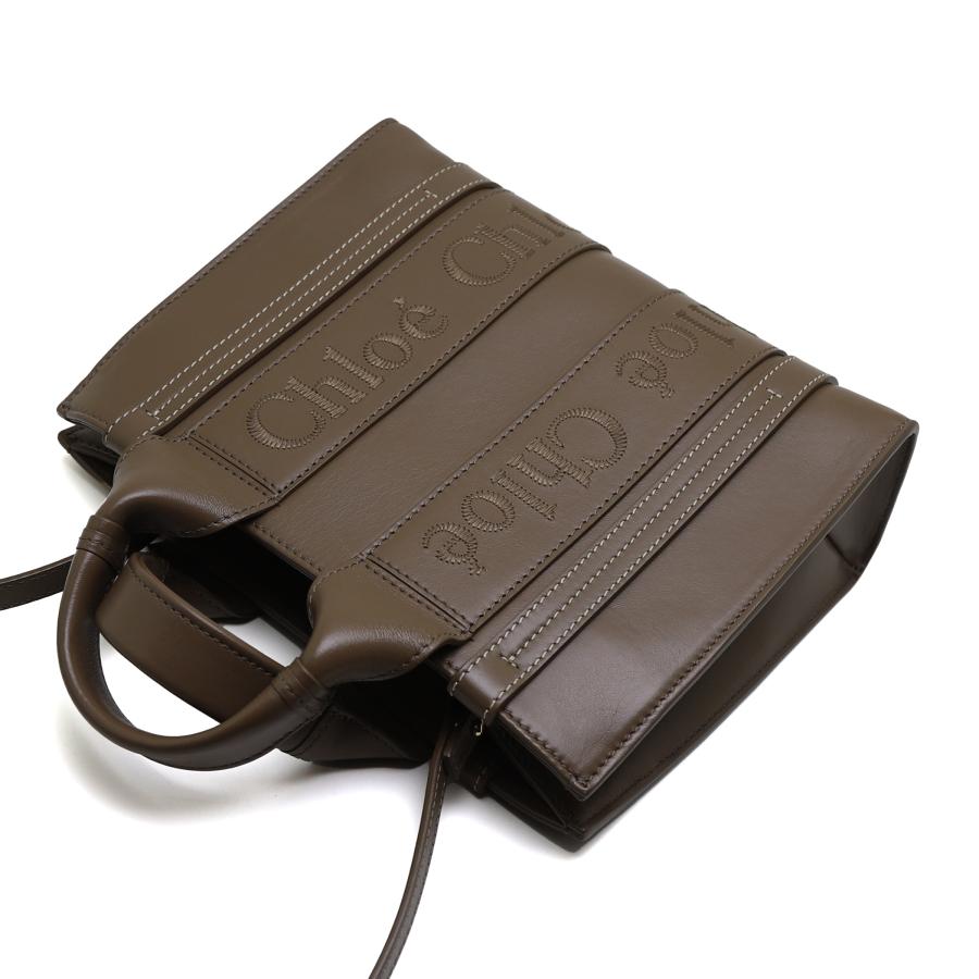 Chloe（クロエ） 中古品 Woody スモール トートバッグ ソフトレザー