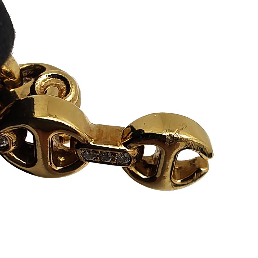 中古品 ホーセンブース 5MM OPEN-LINK BRACELET 18K イエローゴールド