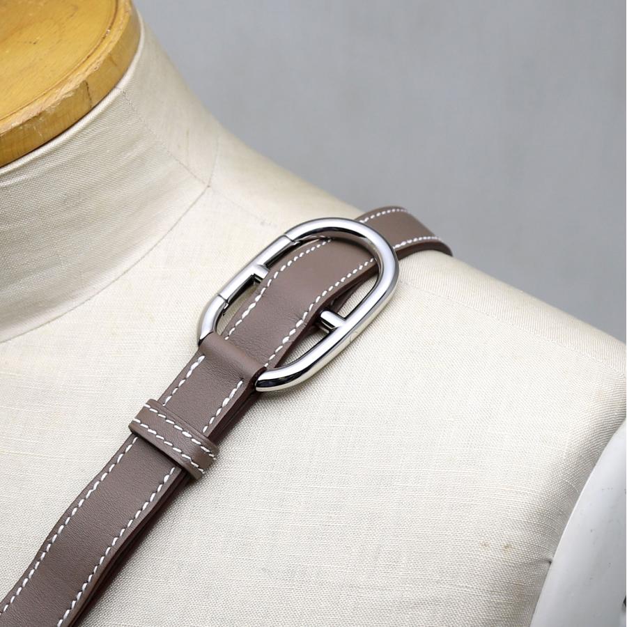中古美品 エルメス ポッシャンプリュス エトゥープ U刻印 2022年製 メンズ ボディバッグ HERMES_2