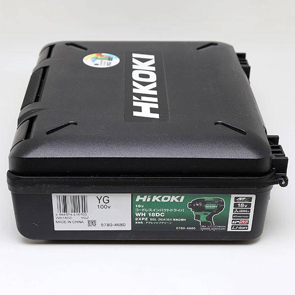 未使用 Hikoki WH18DC 2XP (B) 黒 ストロングブラック 18V/マルチボルト 2XPB インパクトドライバー HiKOKI（ハイコーキ） ハイコーキ（旧：日立工機） WH18DC(XCBZ