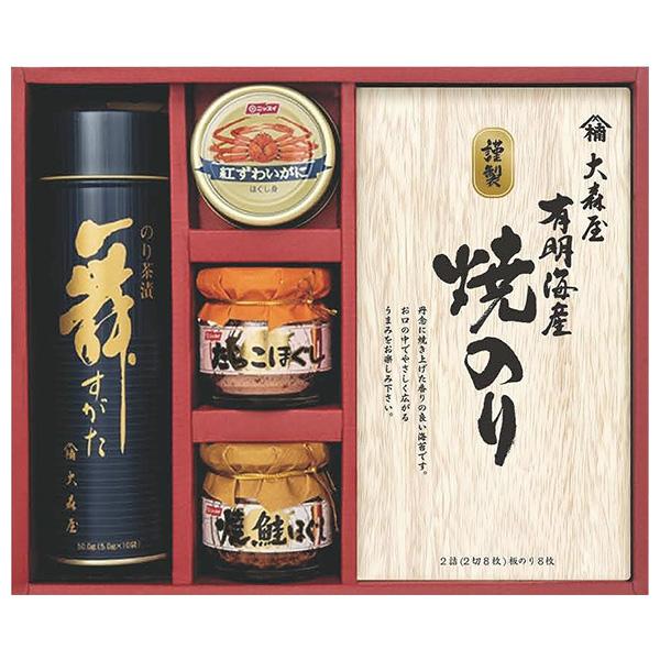 大森屋 お中元 2026 のり 海苔 茶漬け 焼のり・お茶漬・カニ缶・ほぐし