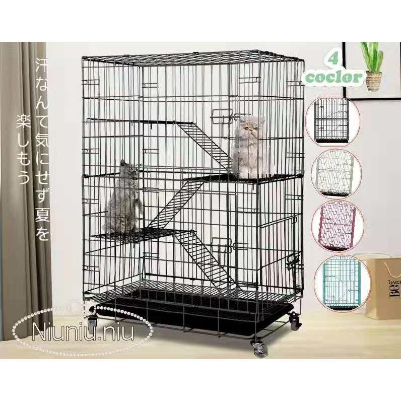 猫ケージ 猫 ケージ ペットケージ キャットケージ 3段 階段付き おしゃれ サークル コンビネーションサークル ３段セット Cw53 Niuniu Niu 通販 Yahoo ショッピング