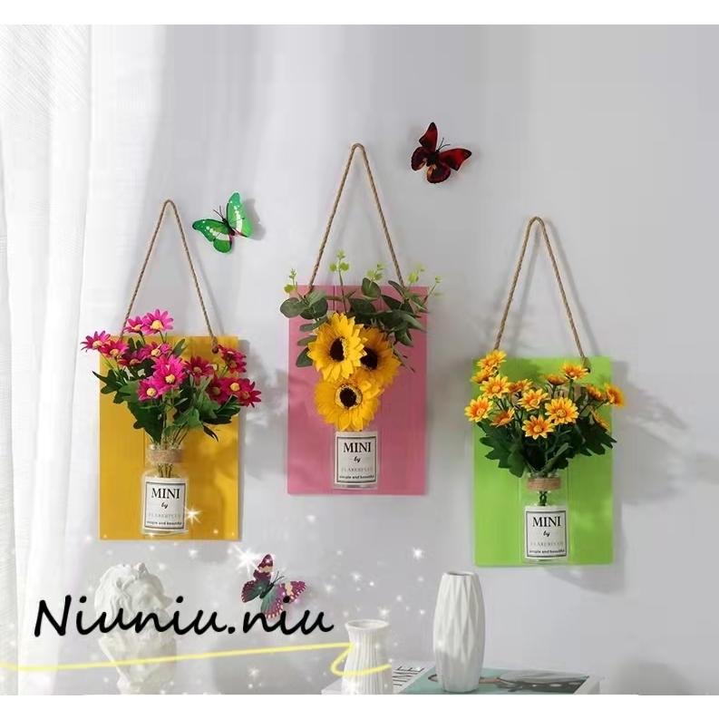 壁飾り 造花 人工観葉植物 フェイクグリーン 造花藤 緑葉 花 壁掛け 吊りのインテリア飾り 人工植物 枯れない花 ホーム オフィス ベランダ ガーデン Gh1 Niuniu Niu 通販 Yahoo ショッピング