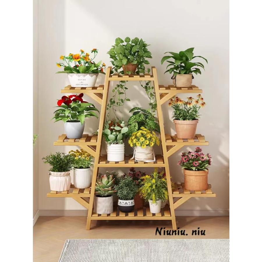 多層の花棚 ガーデンラック 4段 花台 植物棚 盆栽棚鹤田也菊出品g 多層の花棚 ガーデンラック 4段 花台 植物棚 盆栽棚鹤田也