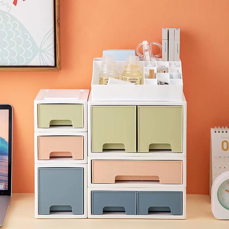 卓上収納ボックス  収納ボックス  引き出し  卓上収納  収納ケース  小物ケース  小物収納  プラスチック  デスク収納  机上用 整理 文房具  収納用品 の商品画像