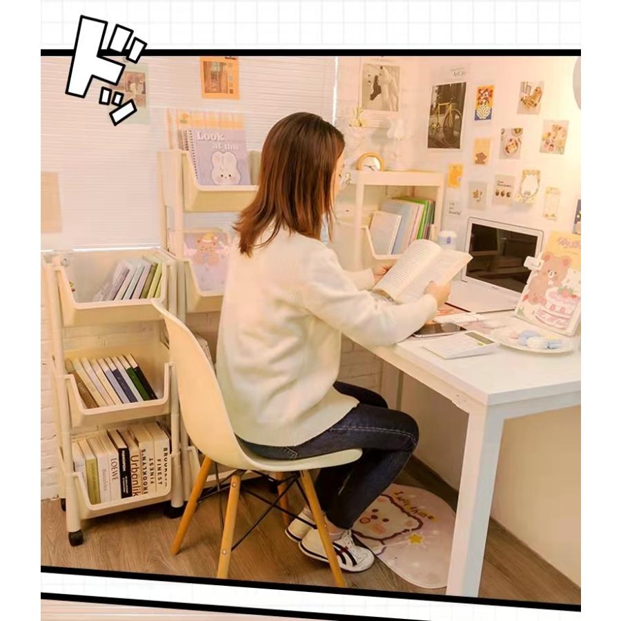 本棚 おしゃれ 北欧 文庫本 約 Cd 2段 マンガ デスク ラック 棚 幅80 卓上 対応 大容量 薄型 机の上 漫画 整理 リビング Dvd 安い 収納 コミック