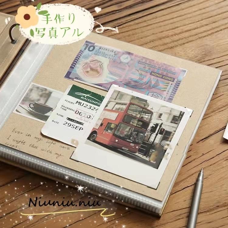 写真アルバム 手作り アルバム Diy スクラップブック 黒台紙 ページ 長期保存 写真 収納 結婚 卒業生メモ書き Xc2 Niuniu Niu 通販 Yahoo ショッピング