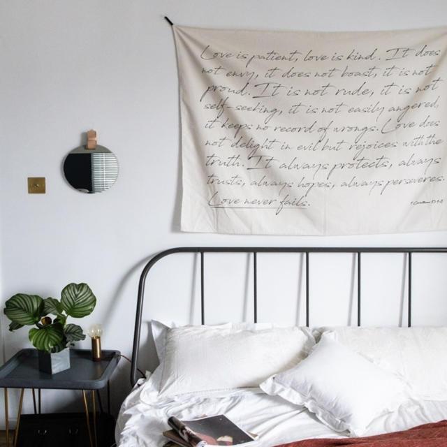 英文 インテリア 新色追加 雑貨 韓国 海外 かわいい タペストリー 北欧 おしゃれ