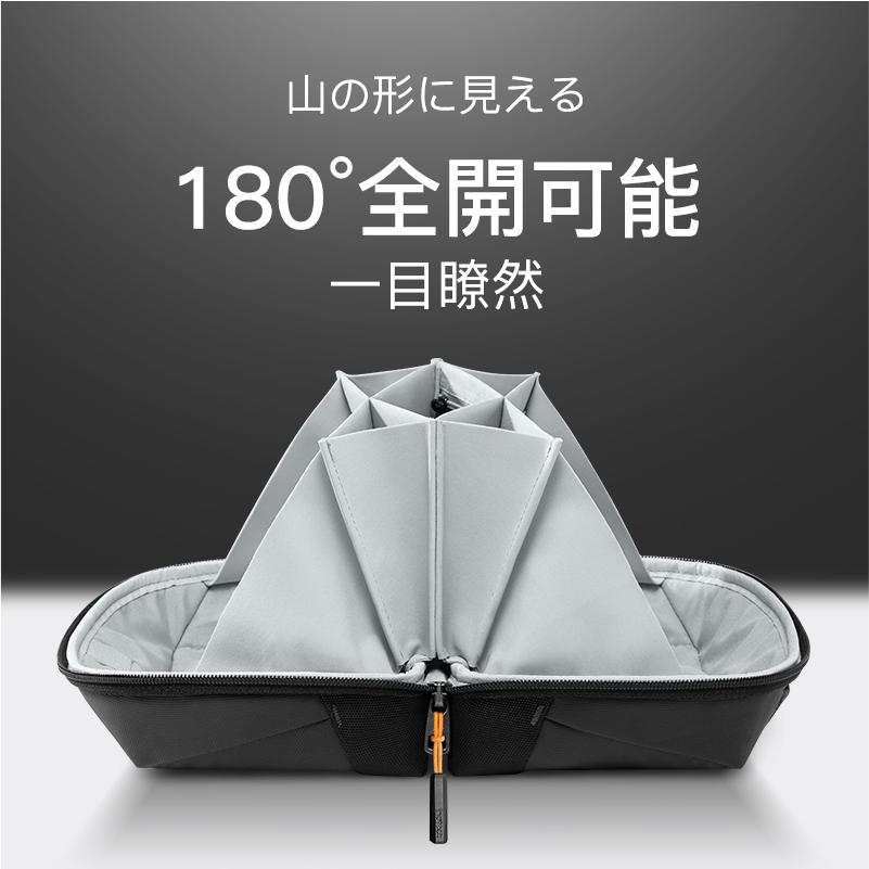 ガジェットポーチ 大容量 PC周辺小物 PCアクセサリー トラベルポーチ USBケーブル収納 小物ポーチ トラベル用品 撥水生地 持ち運びポーチ 化粧ポーチ | Inateck | 01