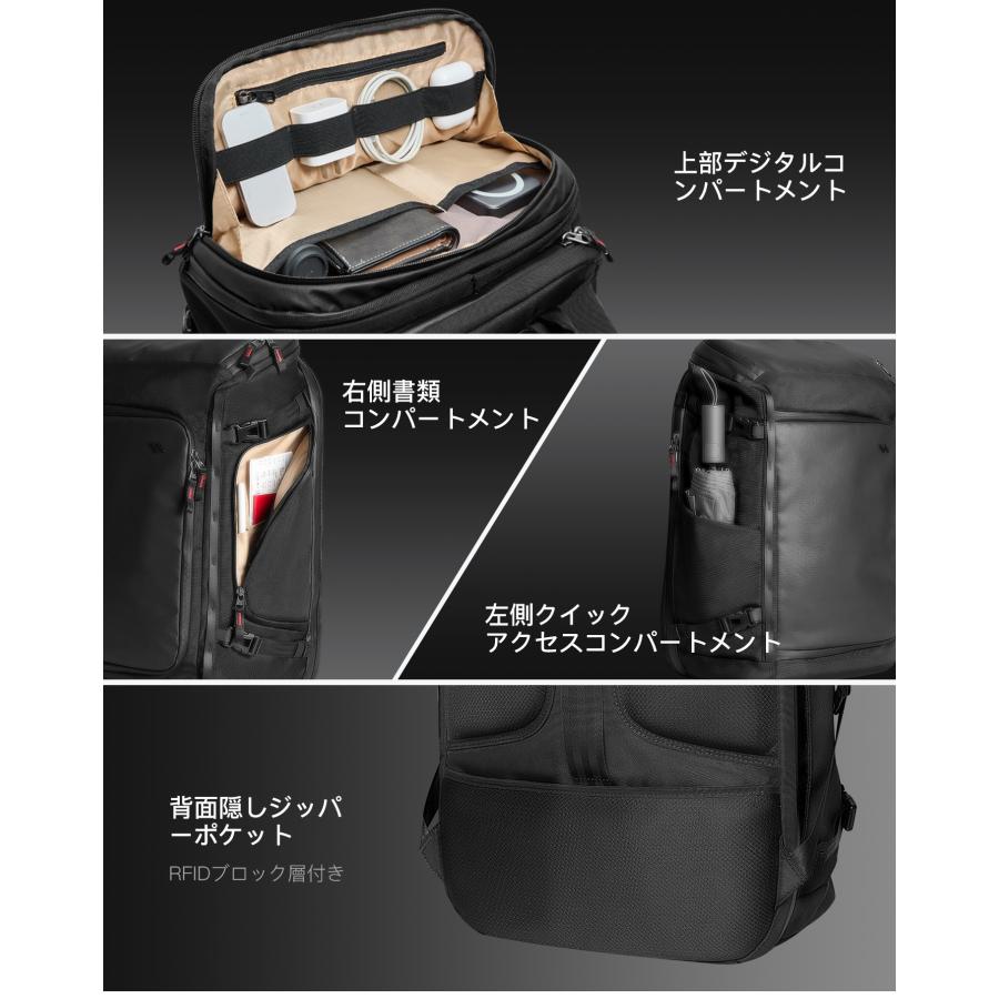 Inateck Inateck 40L トラベルバックパック ビジネスキャリーオン TSA