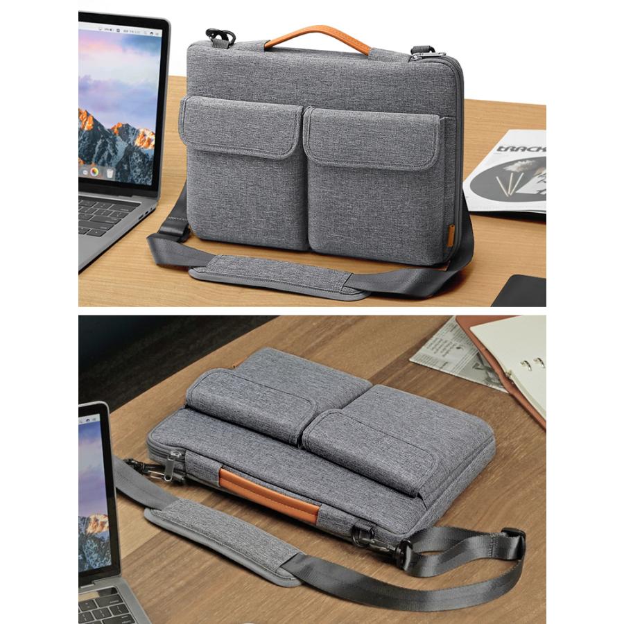 ノートパソコンバッグ PCバッグ ノートビジネスバッグ 手提げバッグ 肩掛けバッグ ショルダーバッグ 15 15.6 16インチ 軽量 収納  持ち手 衝撃吸収 | Inateck | 08