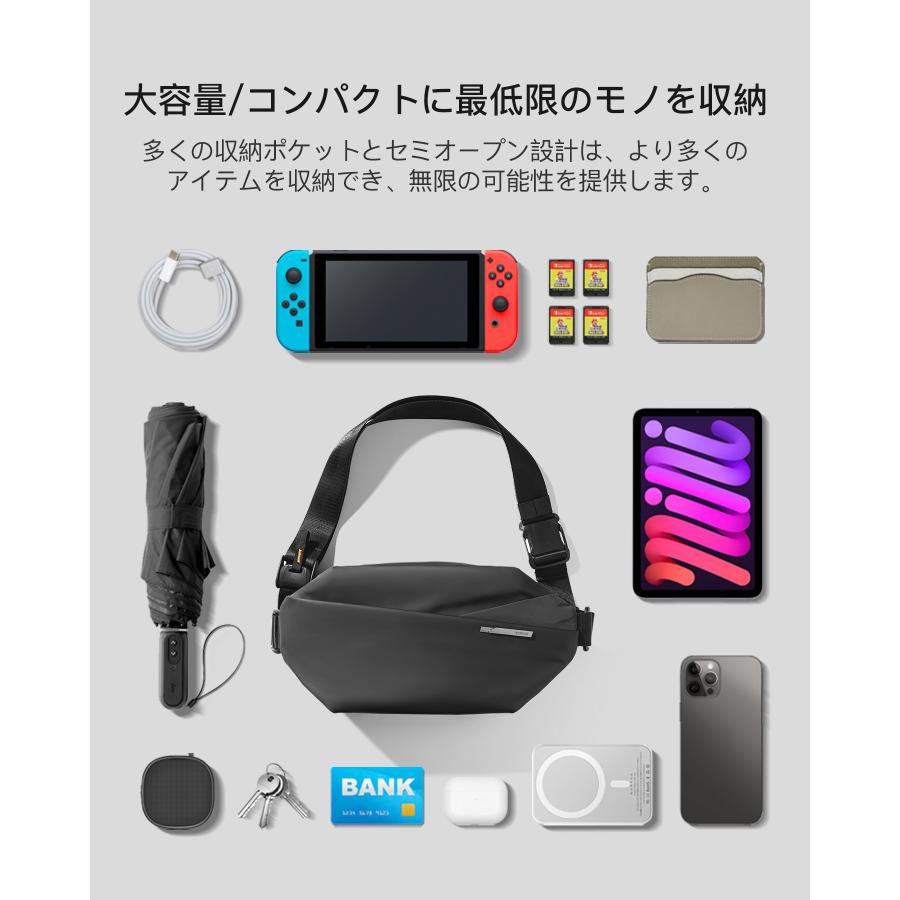 Inateck [多色展開]Inateck ボディバッグ ショルダーバッグ 斜めがけ