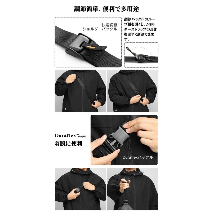 Inateck [新規発売のSサイズ]Inateck ボディバッグ ショルダーバッグ