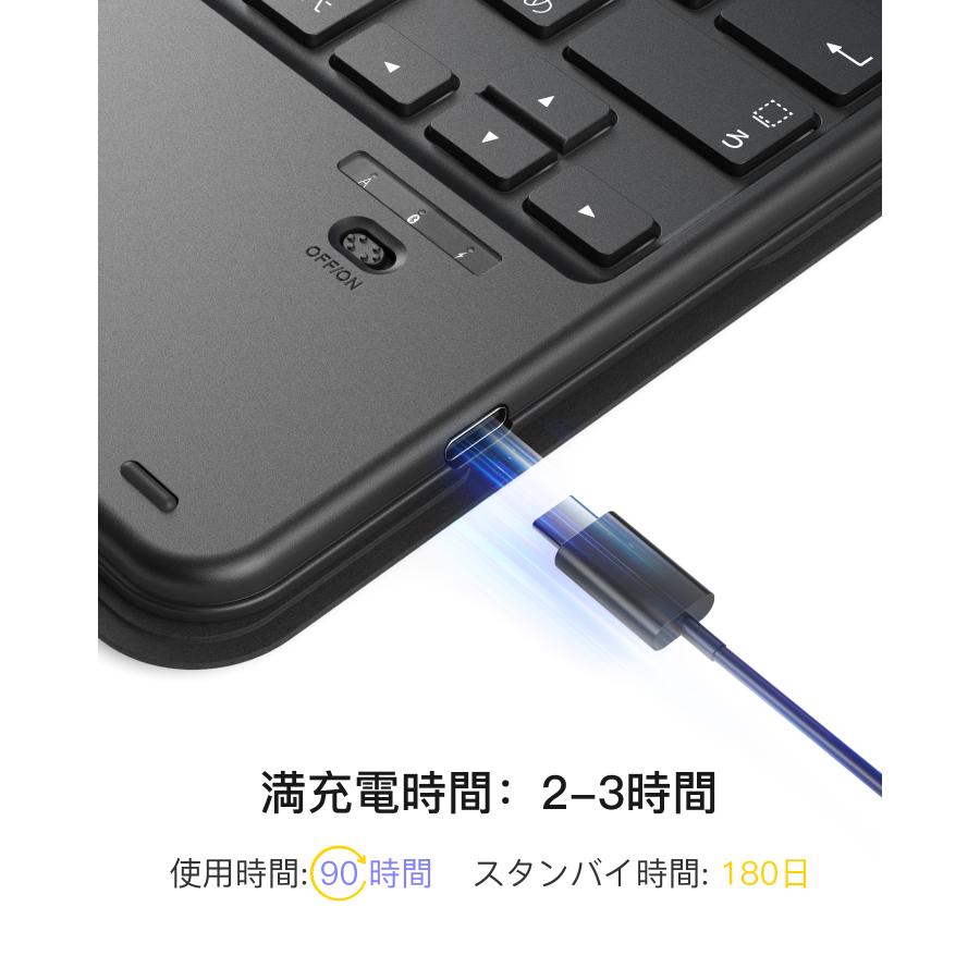 Inateck Inateck iPad 第10世代 キーボード付きケース 着脱式