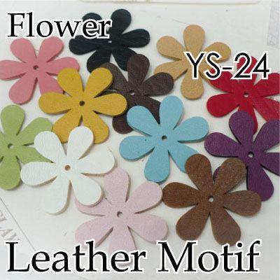 レザーモチーフ 合皮 レザー レザークラフト 花 手芸 ハンドメイド