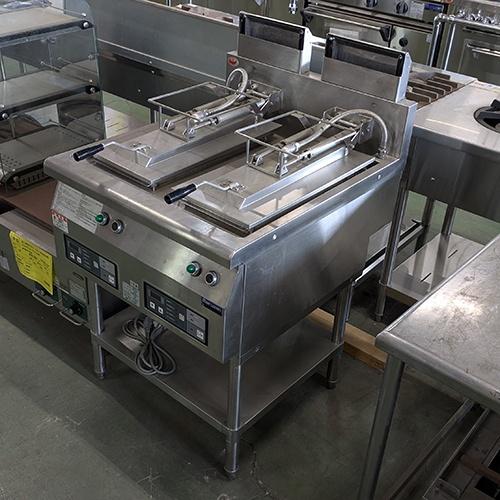 業界最長1年保証】餃子焼器 2連 マルゼン MAZ-44 都市ガス 業務用 中古 