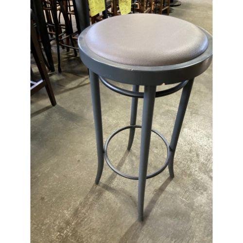 丸カウンターイス(グレー) 業務用 中古/送料無料 : 業務用厨房・機器