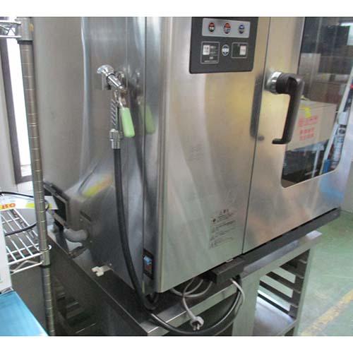 業界最長1年保証】ガス式スチームコンベクションオーブン 架台付き