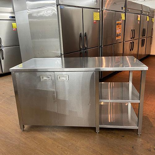 作業台 扉付き BGなし 業務用 中古/送料無料 : 業務用厨房・機器用品 