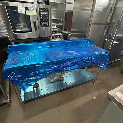 二槽シンク 右水切り付き BGあり マルゼン 業務用 中古/送料別途見積 