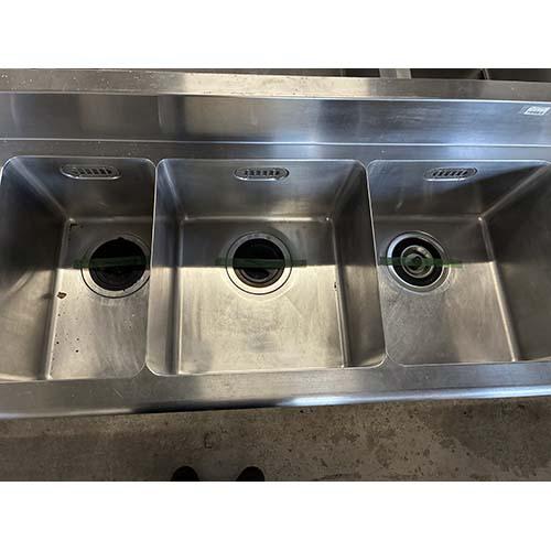 三槽シンク BGあり フジマック 業務用 中古/送料別途見積 : 業務用厨房 