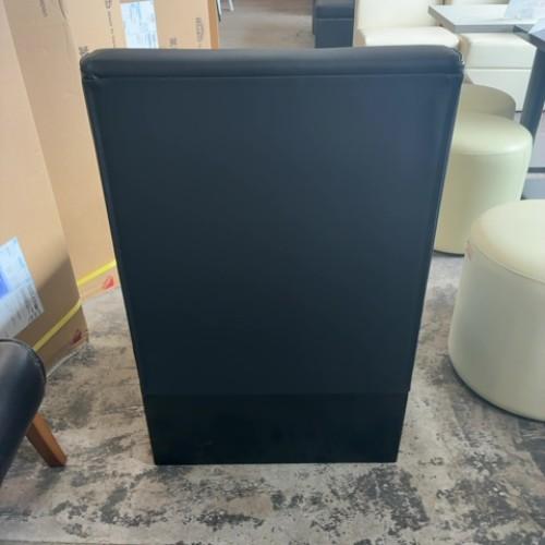 1人掛けソファー 黒レザー 業務用 中古/送料無料_2