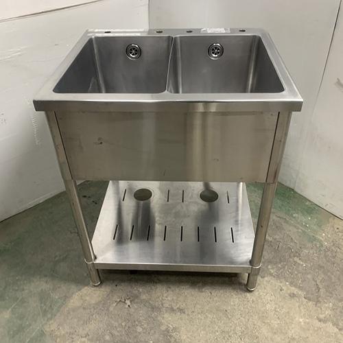 二槽シンク BGなし 業務用 中古/送料別途見積 : 業務用厨房・機器用品