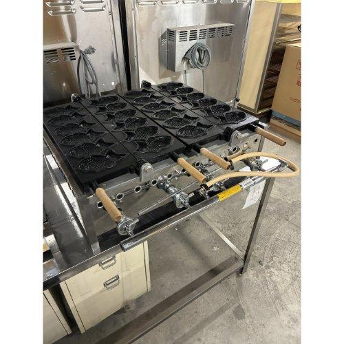たい焼き機 2連 6匹 都市ガス 業務用 中古/送料別途見積 : 業務用厨房