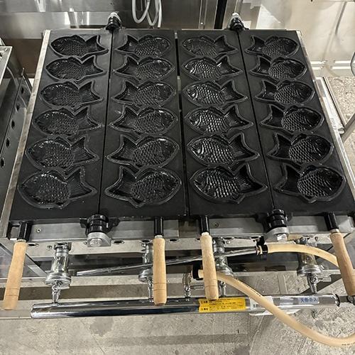 たい焼き機 2連 6匹 都市ガス 業務用 中古/送料別途見積 : 業務用厨房