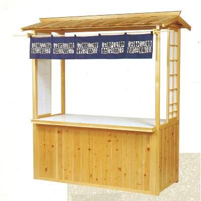業務用/新品 組立式屋台 白木赤節屋台 11-456-1 幅1800×奥行750×高さ