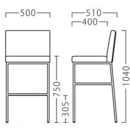 業務用椅子【プロシード】リニアムスタンドBL  21816-E 幅500×奥行510×高さ1040 シート高750(mm)/業務用/新品/送料無料_1
