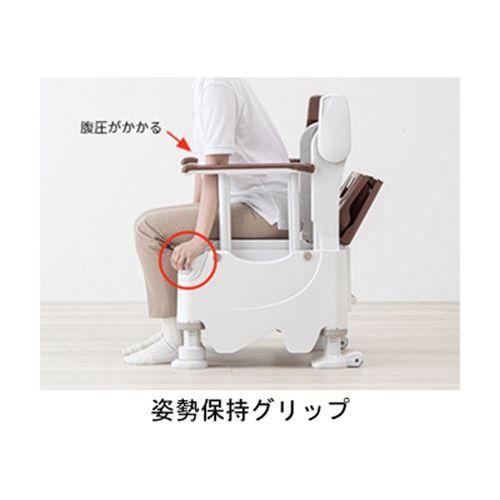 安寿 ポータブルトイレ FX-30 S らくゾウくん 標準便座/【532-951