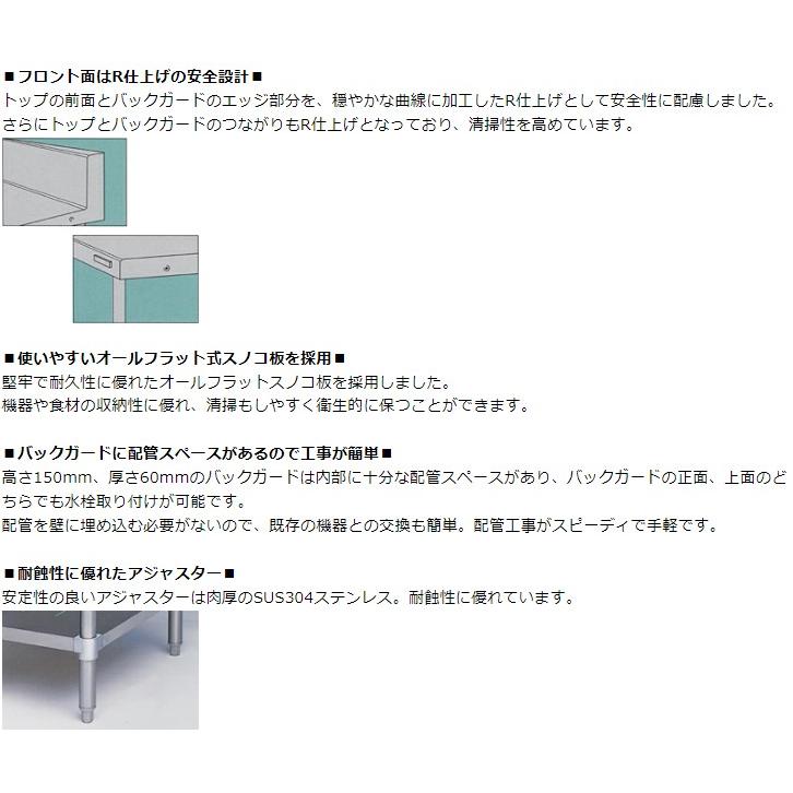 3月末まで配送分限定価格】BSM1-156R 【マルゼン】 一槽水切付シンク