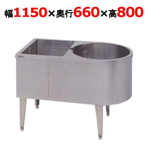 角丸シンク そばシンク 業務用マルゼン BKS-166/送料無料 幅1150×奥行