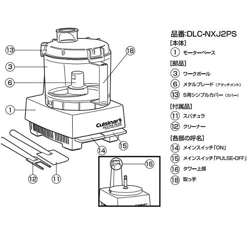 クイジナート（Cuisinart） DLC-NXJ2PS クイジナートフード