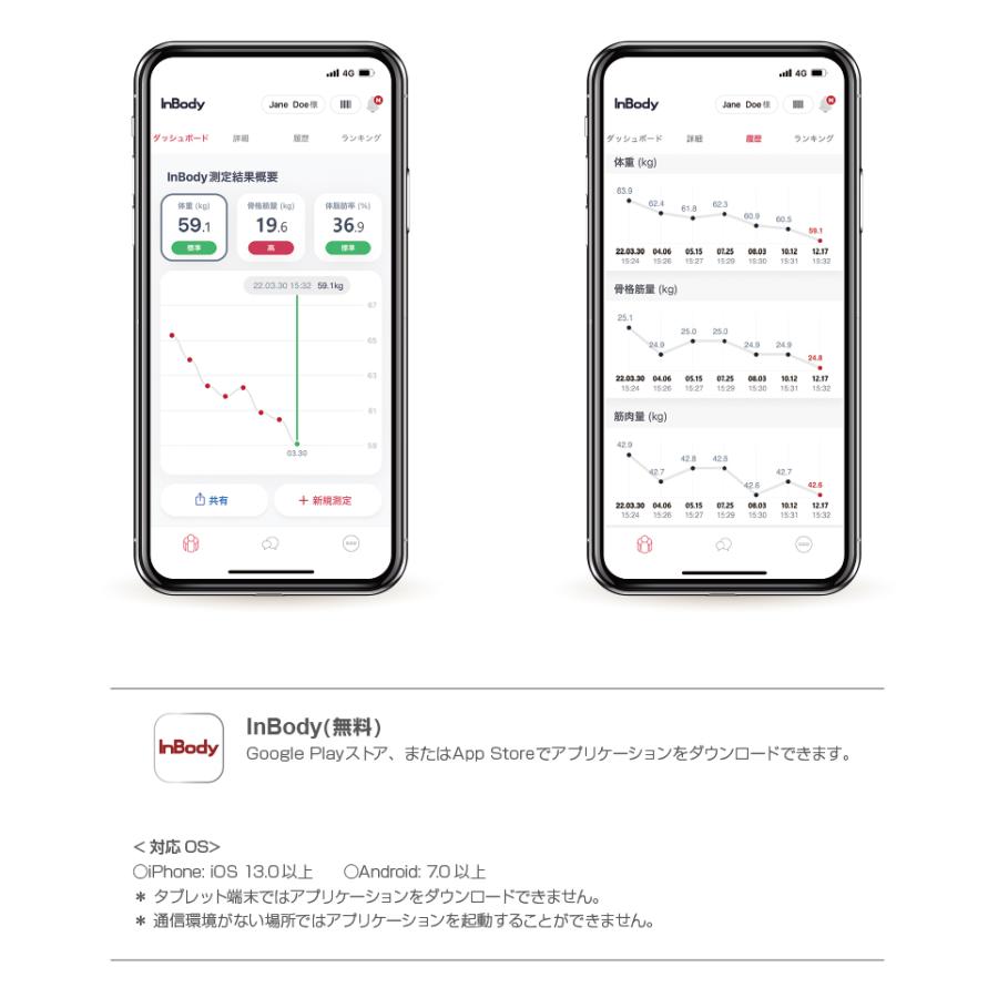 インボディ公式 体組成計 InBody Dial H20N アプリ インボディ公式 体組成計 InBody Dial H20N アプリ
