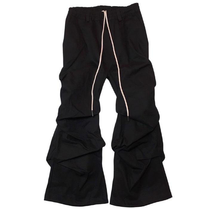 エーエフアーティファクト A.F ARTEFACT DENIM TUCK WIDE PANTS Ver 26SS black afartefact-ag-10080-3の画像