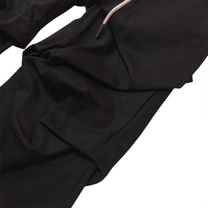 エーエフアーティファクト A.F ARTEFACT DENIM TUCK WIDE PANTS Ver 26SS black afartefact-ag-10080-3の画像
