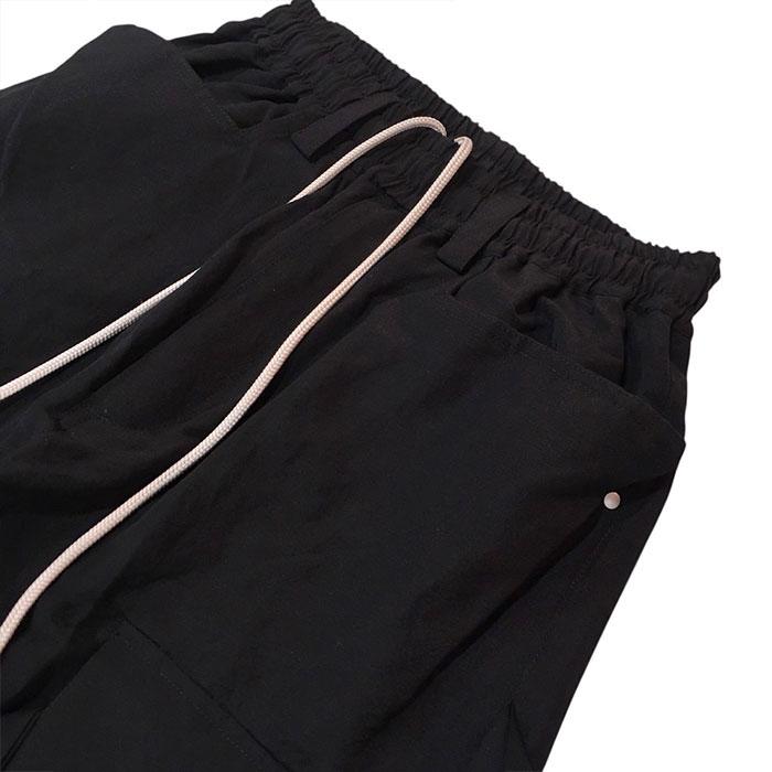 エーエフアーティファクト A.F ARTEFACT CARGO WIDE WITH HANGINGSTRAPS PANTS black afartefact-ag-13058の画像