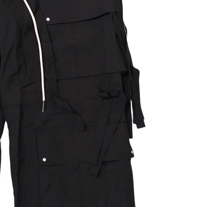 エーエフアーティファクト A.F ARTEFACT CARGO WIDE WITH HANGINGSTRAPS PANTS black afartefact-ag-13058の画像