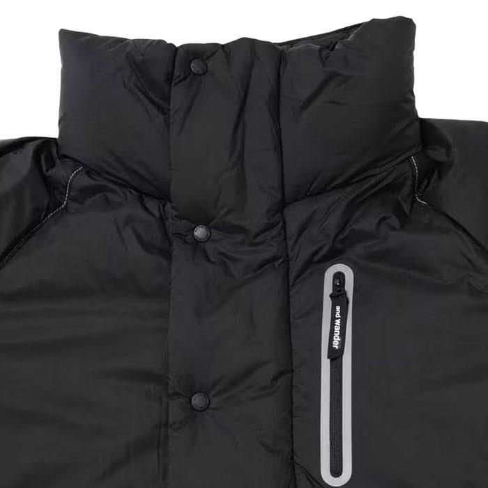 and wander アンドワンダー PRIMALOFT rip coat black andwander and wander アンドワンダー PRIMALOFT rip coat black andwander