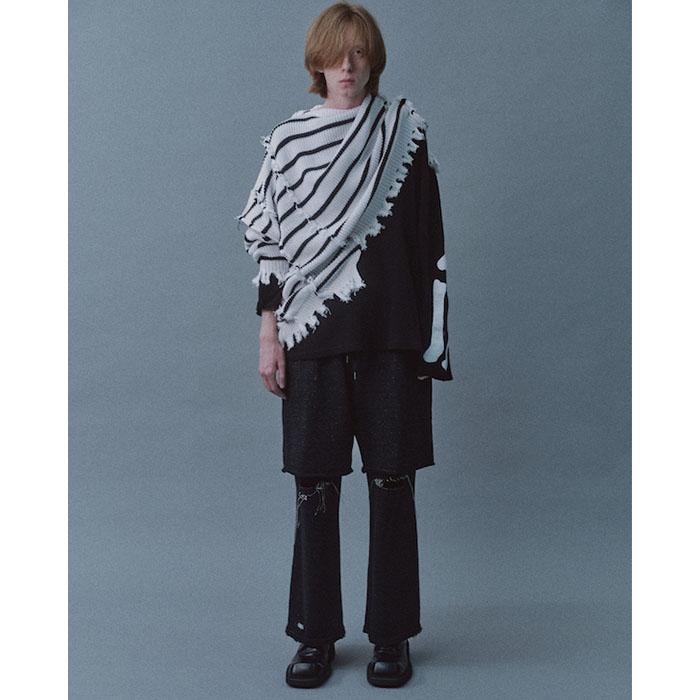 トップス DISCOVERED/(U)DOCKING WIDE BORDER KNIT DISCOVERED/(U)DOCKING WIDE BORDER KNIT トップス DISCOVERED/(U