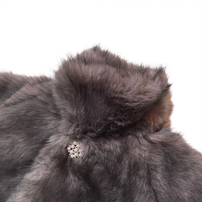 【SALE セール】コンダクター el conductorH CHEMICAL FUR BLOUSON silver elconductorH-PD25AJ03の画像