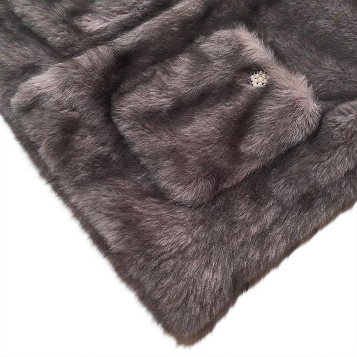 【SALE セール】コンダクター el conductorH CHEMICAL FUR BLOUSON silver elconductorH-PD25AJ03の画像