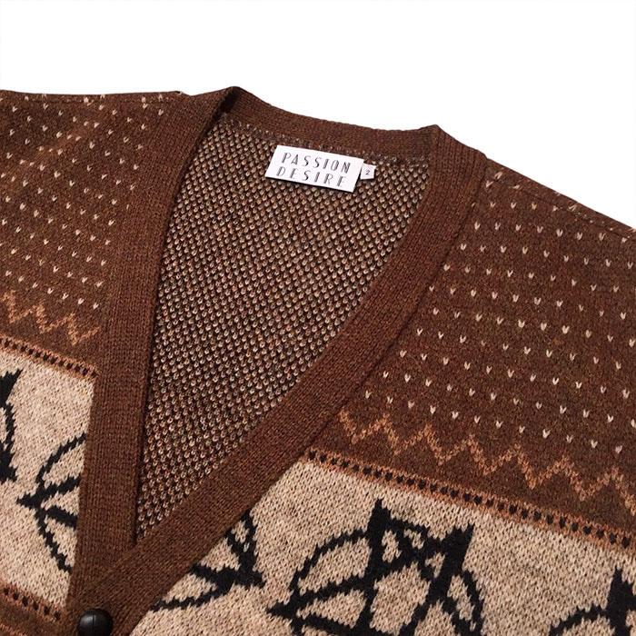 SALE セール】コンダクター el conductorH WOOL NORDIC KNIT CARDIGAN