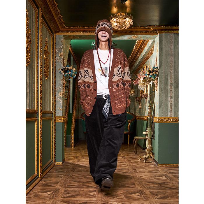 SALE セール】コンダクター el conductorH WOOL NORDIC KNIT CARDIGAN
