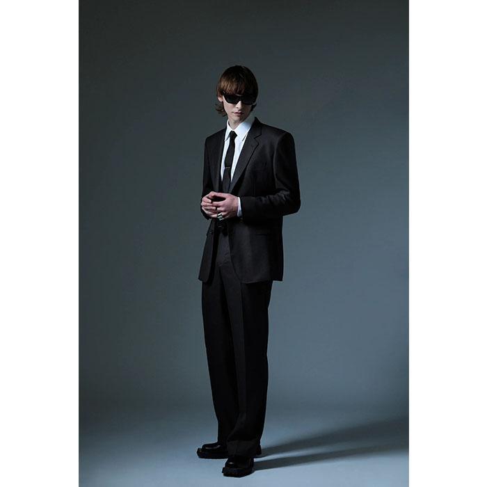 ジョンローレンスサリバン JOHN LAWRENCE SULLIVAN Wool single breasted jacket black JLS-01-01の画像